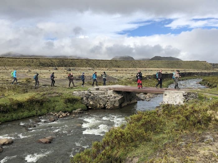 Eine schwierige Wanderung nach
