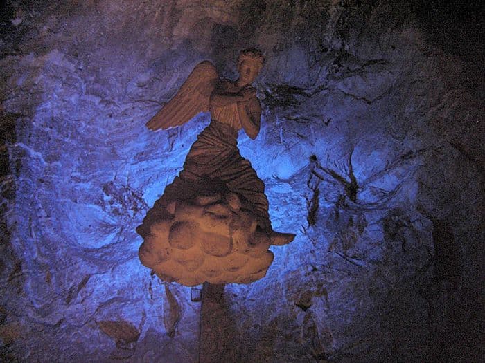 Engelskulptur in Zipaquira